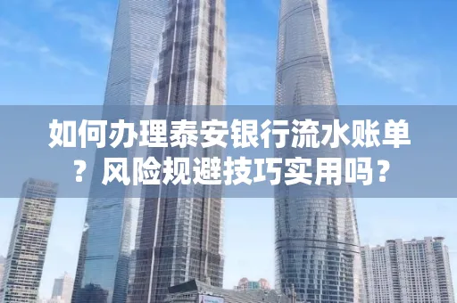 如何办理泰安银行流水账单?风险规避技巧实用吗?