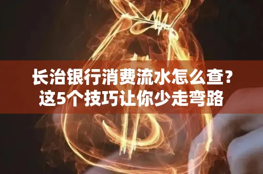 长治银行消费流水怎么查?这5个技巧让你少走弯路