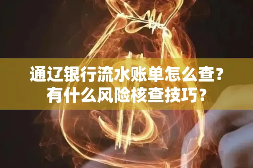 通辽银行流水账单怎么查?有什么风险核查技巧?