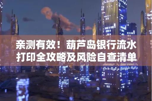 亲测有效!葫芦岛银行流水打印全攻略及风险自查清单