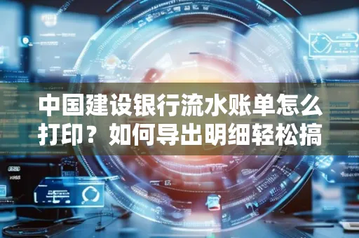 中国建设银行流水账单怎么打印?如何导出明细轻松搞定