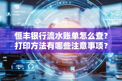 恒丰银行流水账单怎么查?打印方法有哪些注意事项?