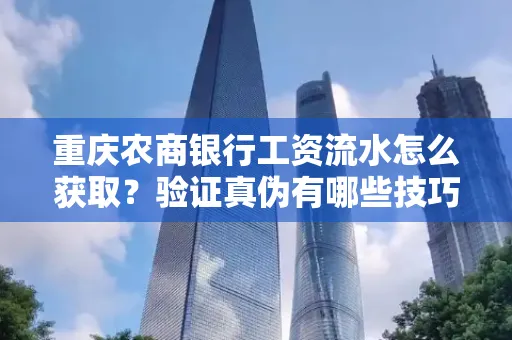 重庆农商银行工资流水怎么获取?验证真伪有哪些技巧?