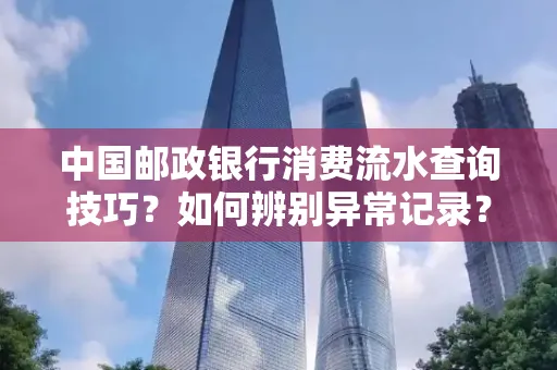 中国邮政银行消费流水查询技巧?如何辨别异常记录?