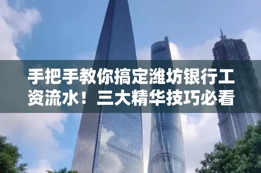 手把手教你搞定潍坊银行工资流水!三大精华技巧必看