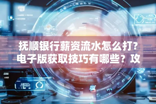 抚顺银行薪资流水怎么打?电子版获取技巧有哪些?攻略速看!