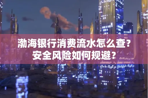 渤海银行消费流水怎么查?安全风险如何规避?