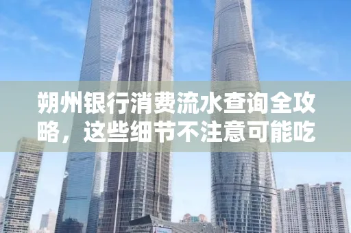 朔州银行消费流水查询全攻略,这些细节不注意可能吃大亏