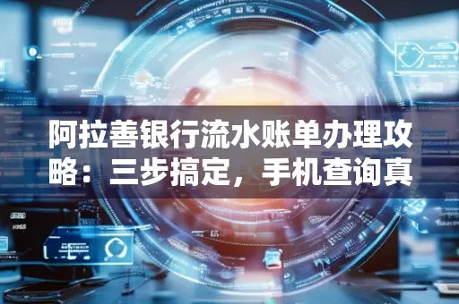阿拉善银行流水账单办理攻略:三步搞定,手机查询真方便
