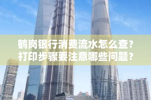 鹤岗银行消费流水怎么查?打印步骤要注意哪些问题?