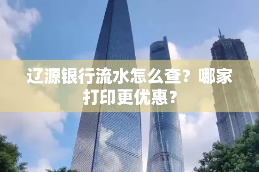 辽源银行流水怎么查?哪家打印更优惠?