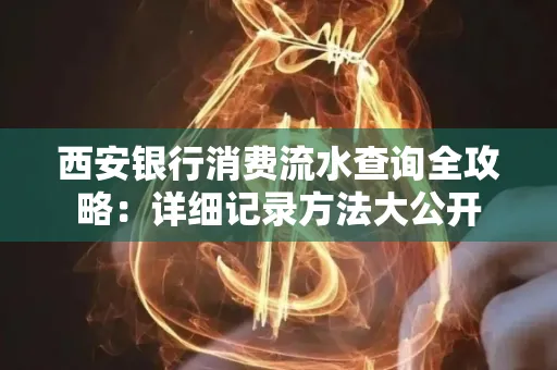 西安银行消费流水查询全攻略:详细记录方法大公开