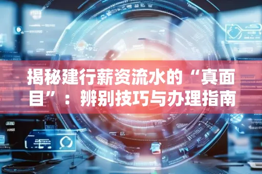 揭秘建行薪资流水的“真面目”:辨别技巧与办理指南大公开